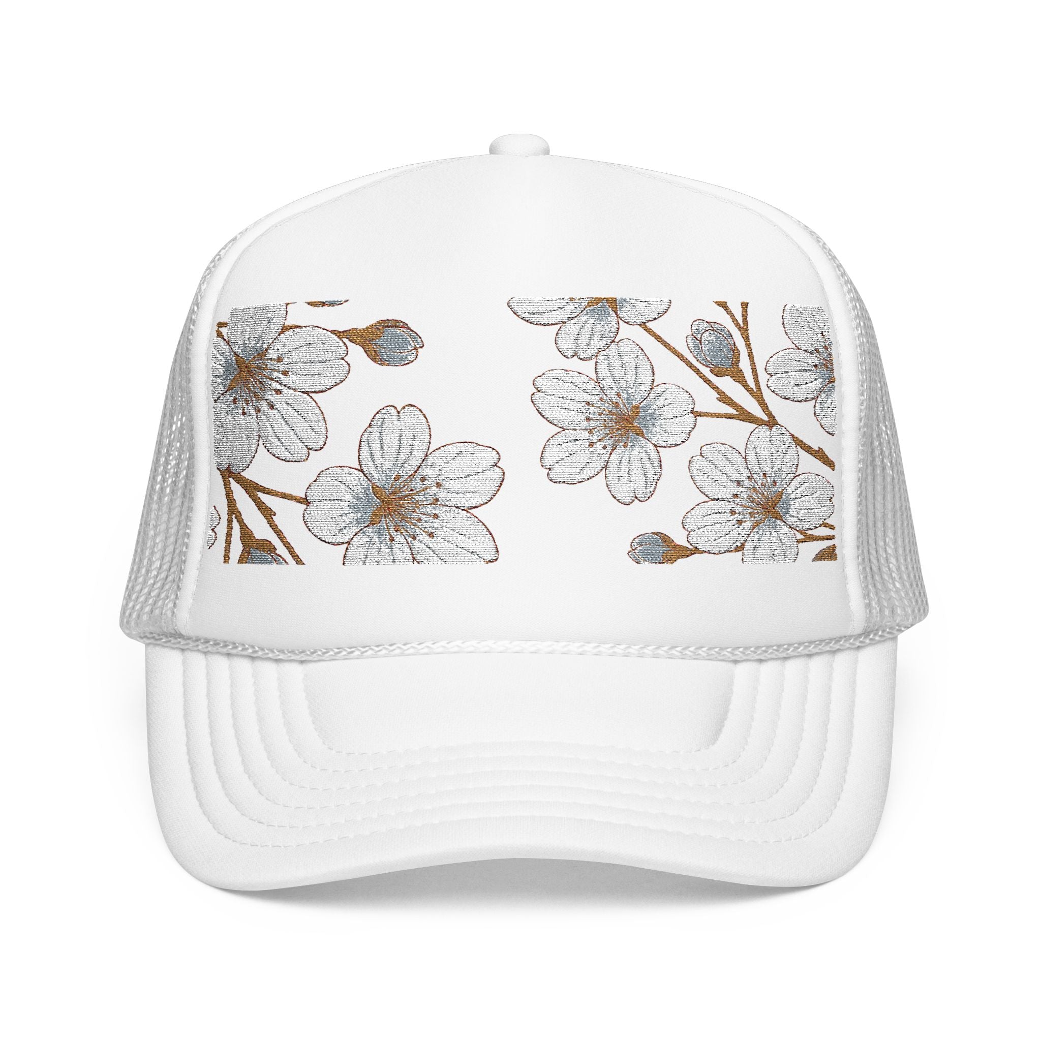 Trucker Hat - CM's Cherry Blossom Embroidery