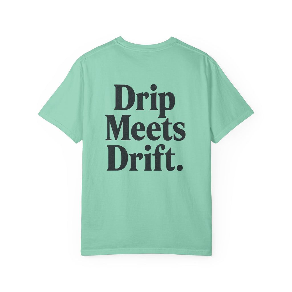 Drip Meets Drift Unisex Garment-Dyed T-Shirt, Anime Streetwear, Casual Style, Gift for Gamers, Unisex Fashion Tee