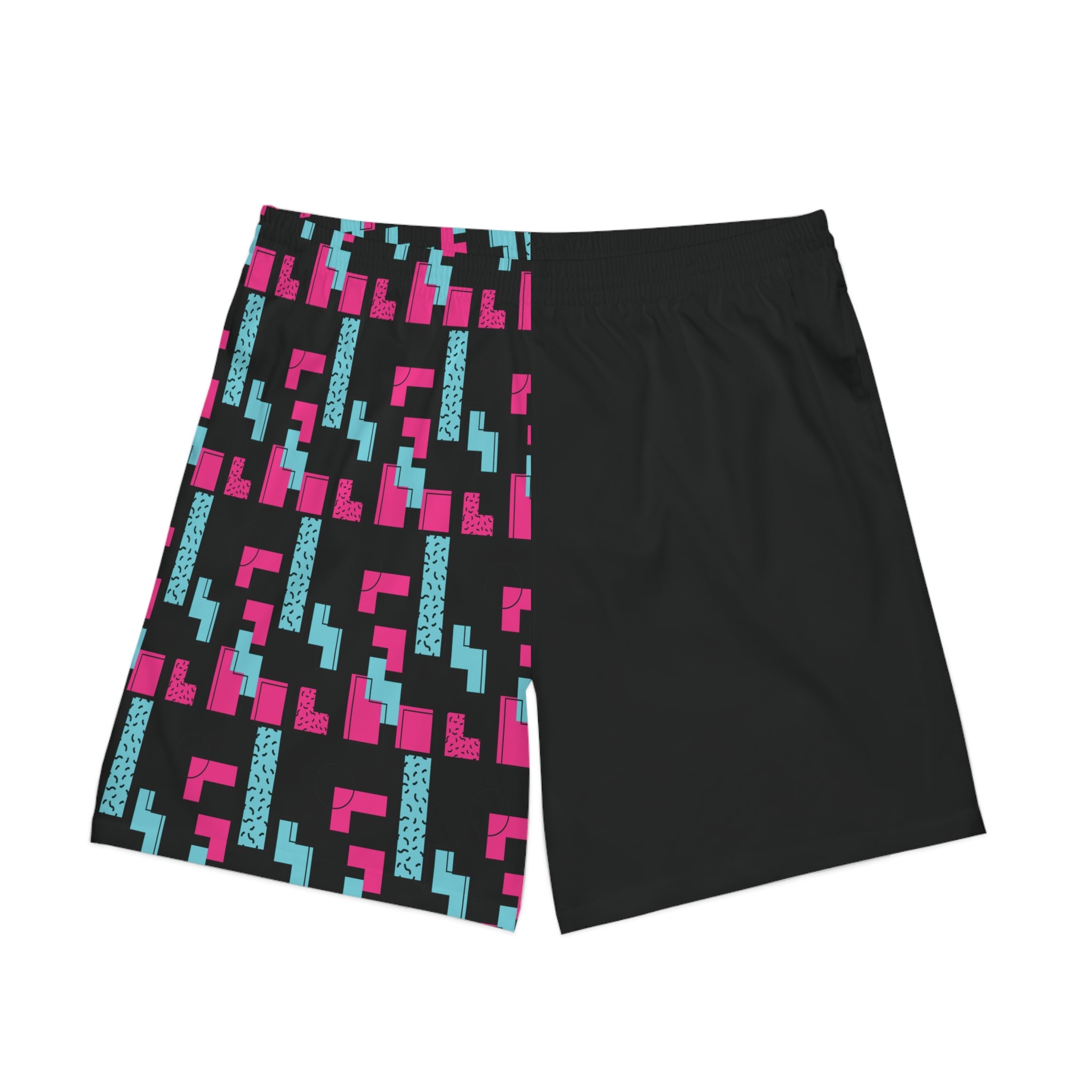 Midnight Run Men's Beach Shorts, Summer Swimwear, Vacation Shorts, Outdoor Activewear, Gift for Him, Comfortable Casual Shorts