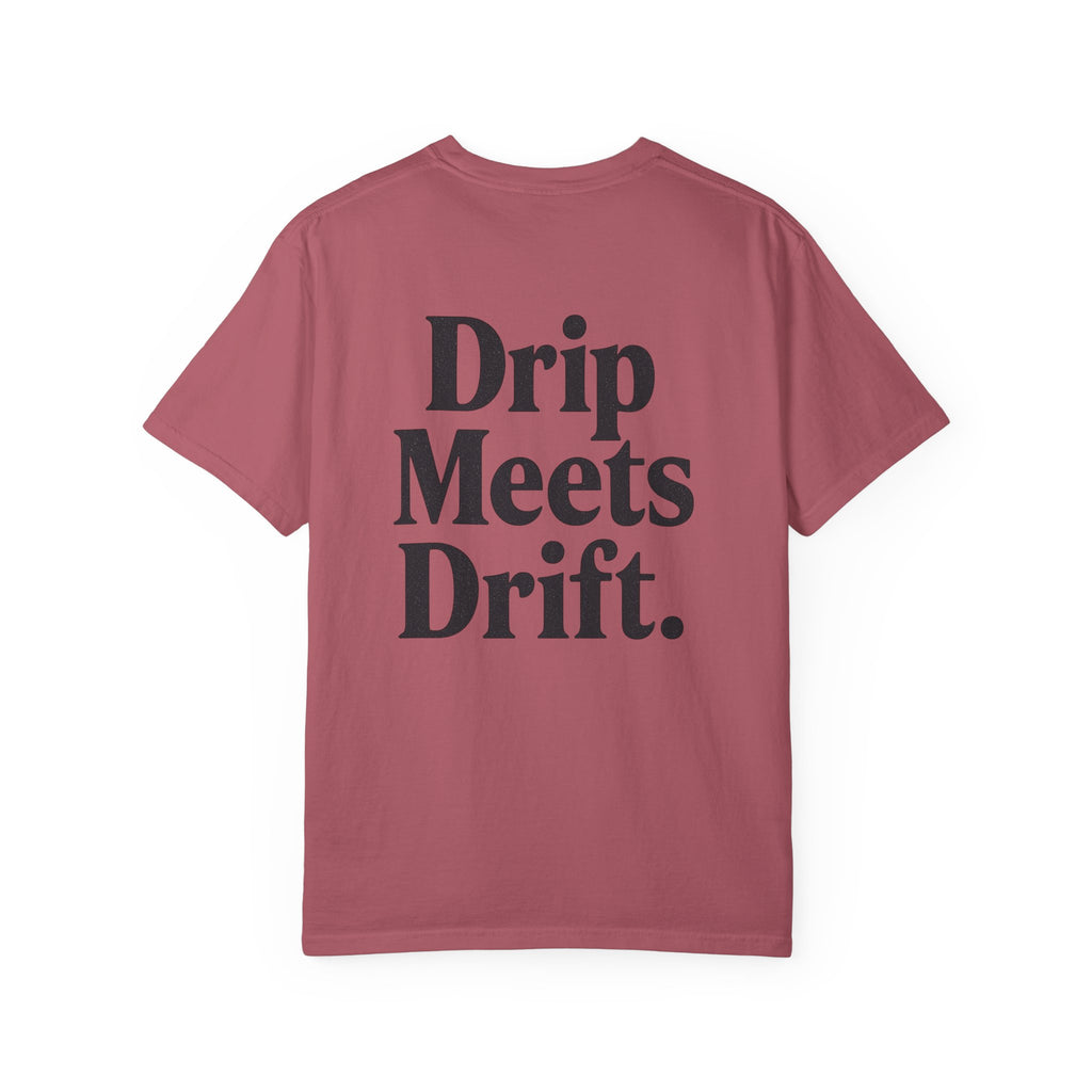 Drip Meets Drift Unisex Garment-Dyed T-Shirt, Anime Streetwear, Casual Style, Gift for Gamers, Unisex Fashion Tee