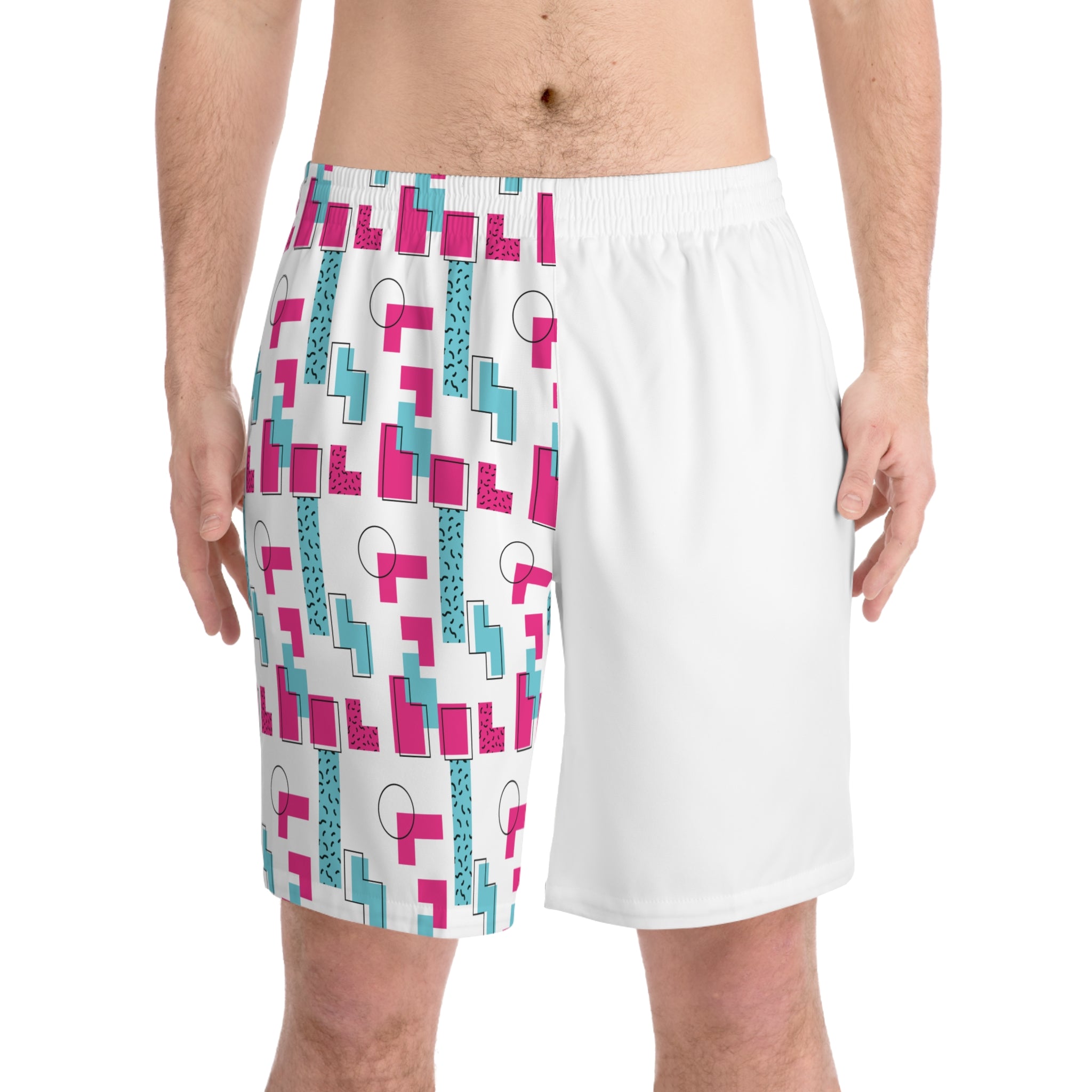 Midnight Run Men's Beach Shorts, Summer Swimwear, Vacation Shorts, Outdoor Activewear, Gift for Him, Comfortable Casual Shorts