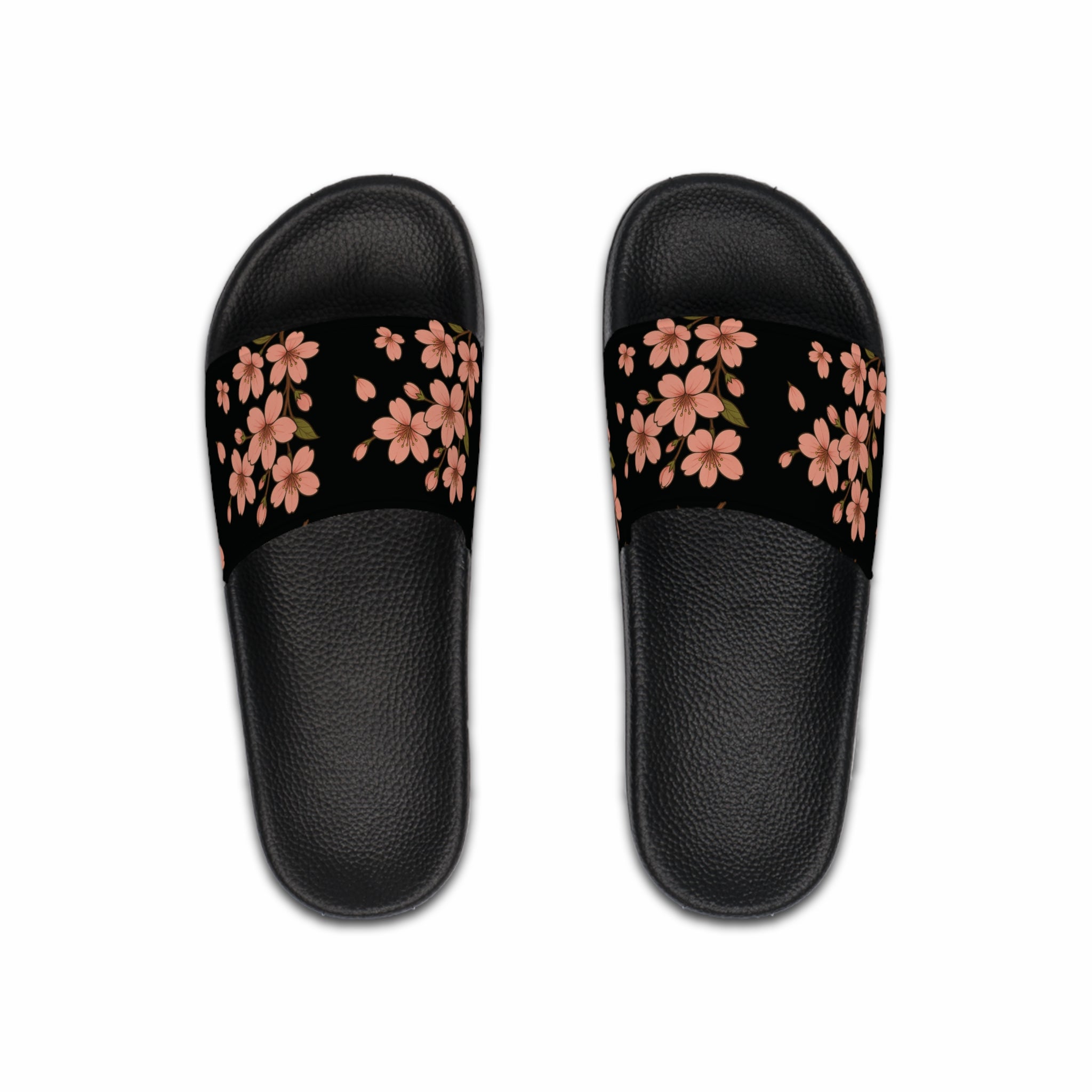 CM’s Color Cherry Blossom Men's Slide Sandals, Stylish Footwear for Relaxation, Casual Days, Summer Vibes, Beachwear, Gift for Him