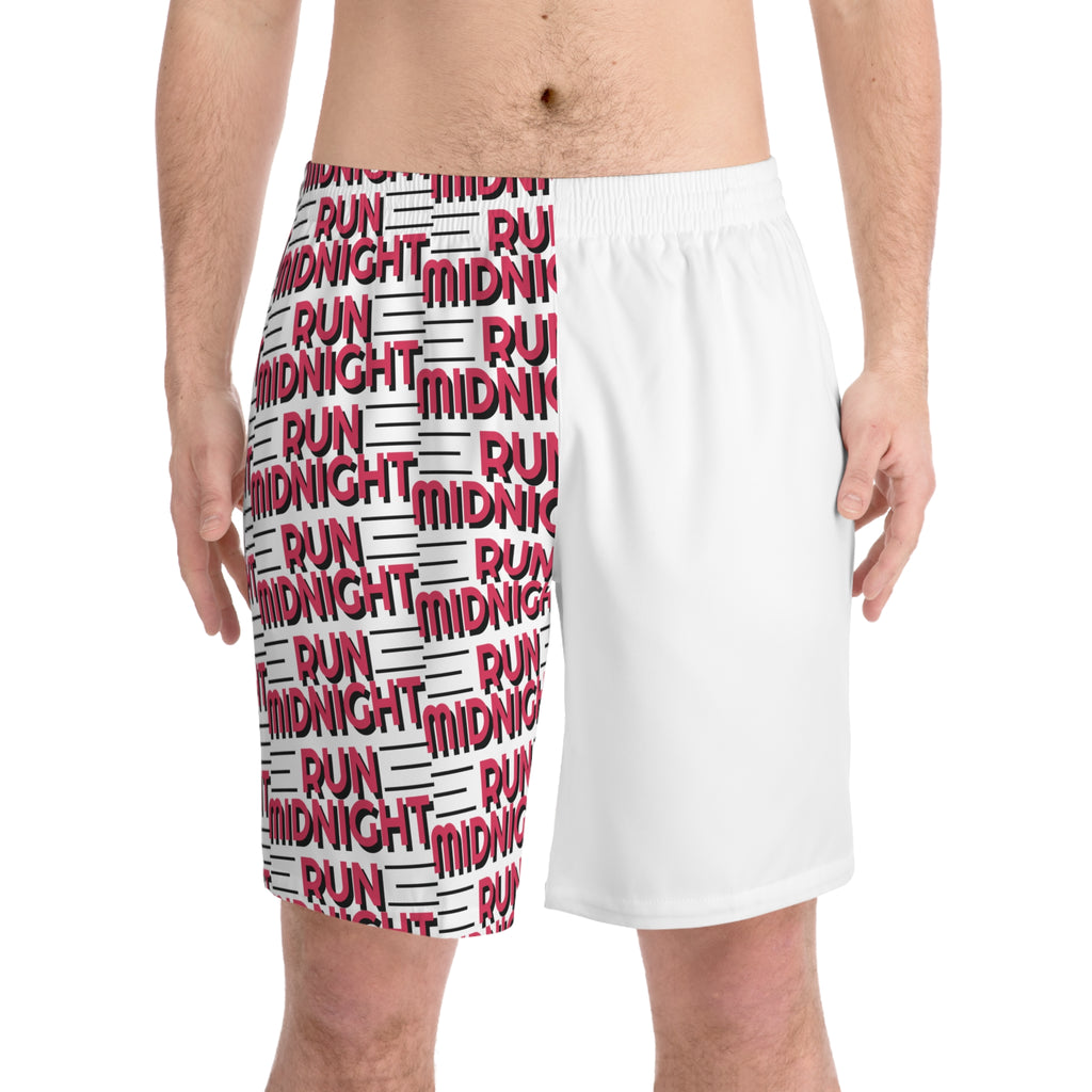 Midnight Run Men's Beach Shorts, Summer Swimwear, Vacation Shorts, Outdoor Activewear, Gift for Him, Comfortable Casual Shorts