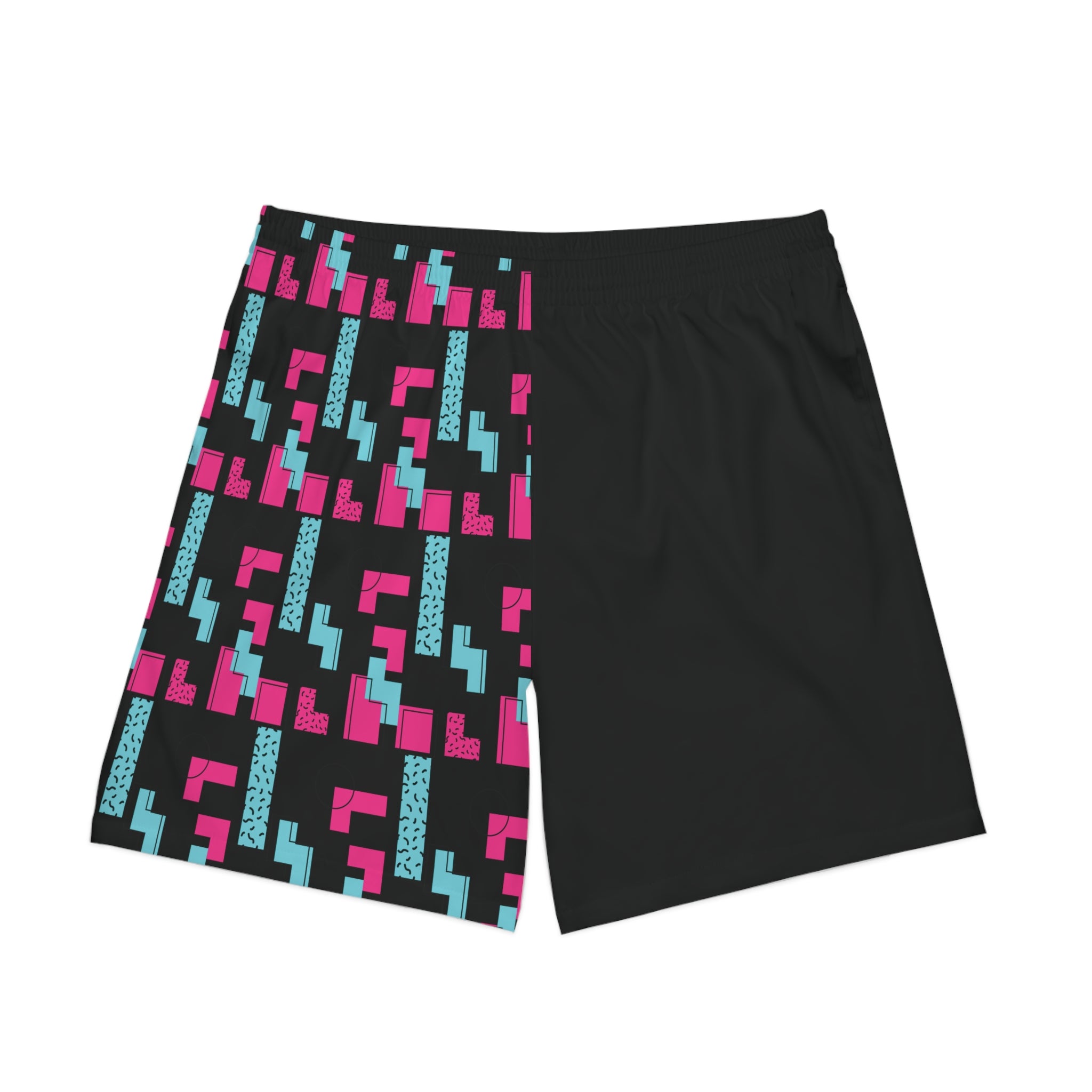 Midnight Run Men's Beach Shorts, Summer Swimwear, Vacation Shorts, Outdoor Activewear, Gift for Him, Comfortable Casual Shorts