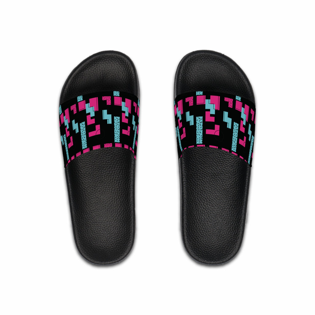 CM’s Midnight 80’s vibe Men's Slide Sandals, Stylish Footwear for Relaxation, Casual Days, Summer Vibes, Beachwear, Gift for Him