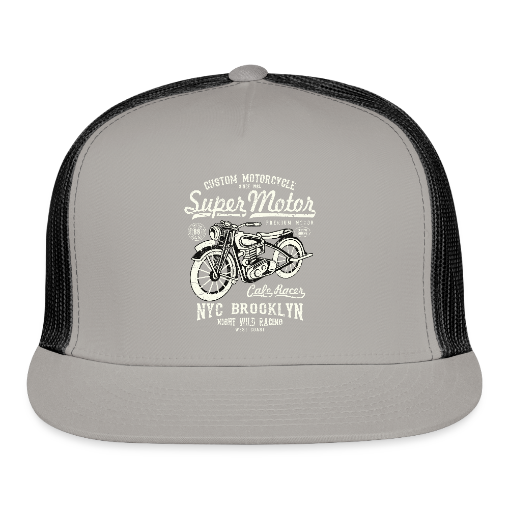 Trucker Hat - gray/black