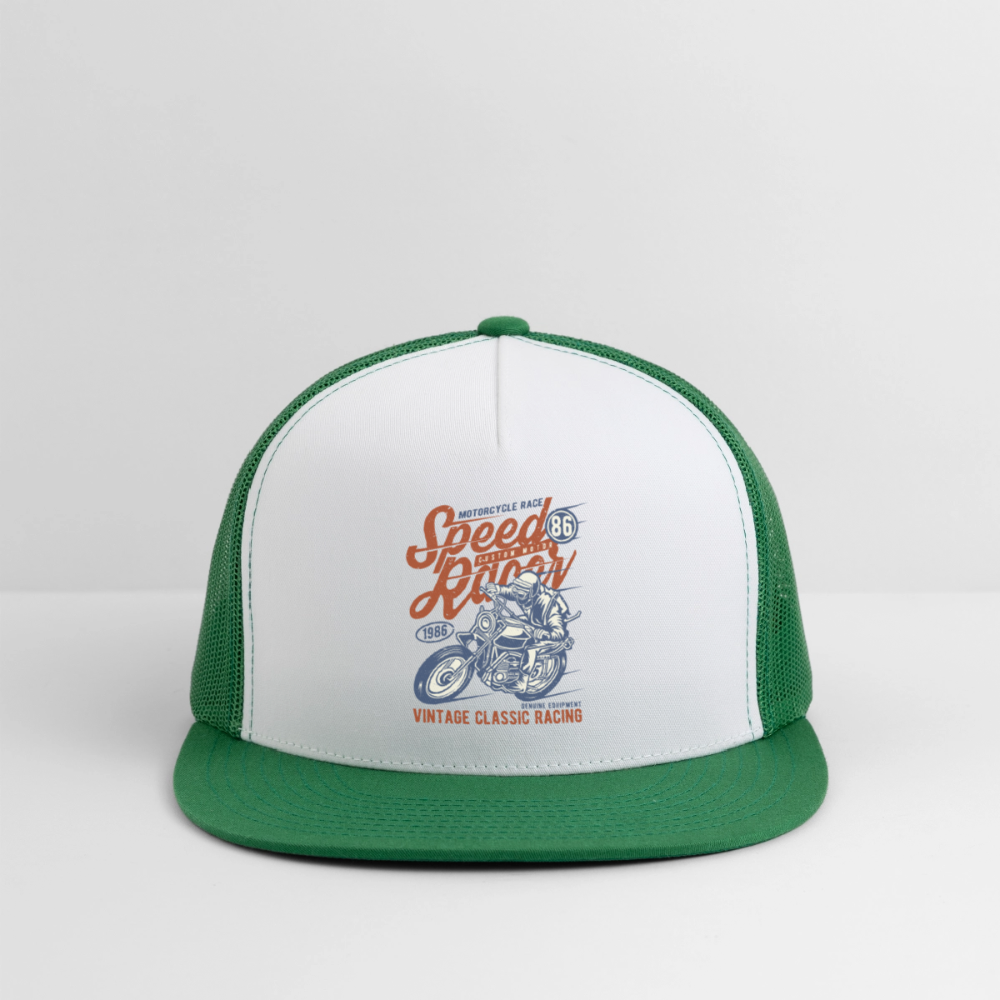Trucker Hat - white/kelly green