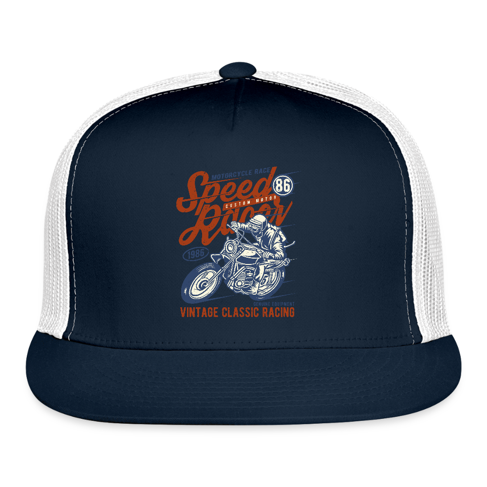 Trucker Hat - navy/white