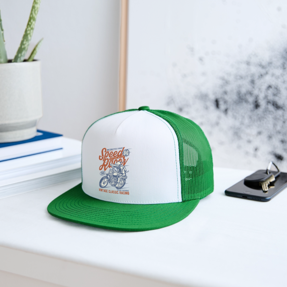 Trucker Hat - white/kelly green