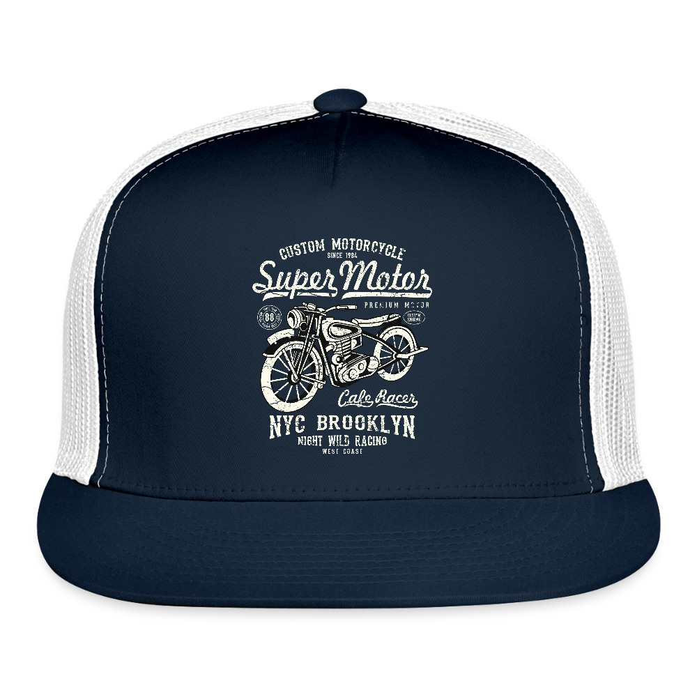 Trucker Hat - navy/white