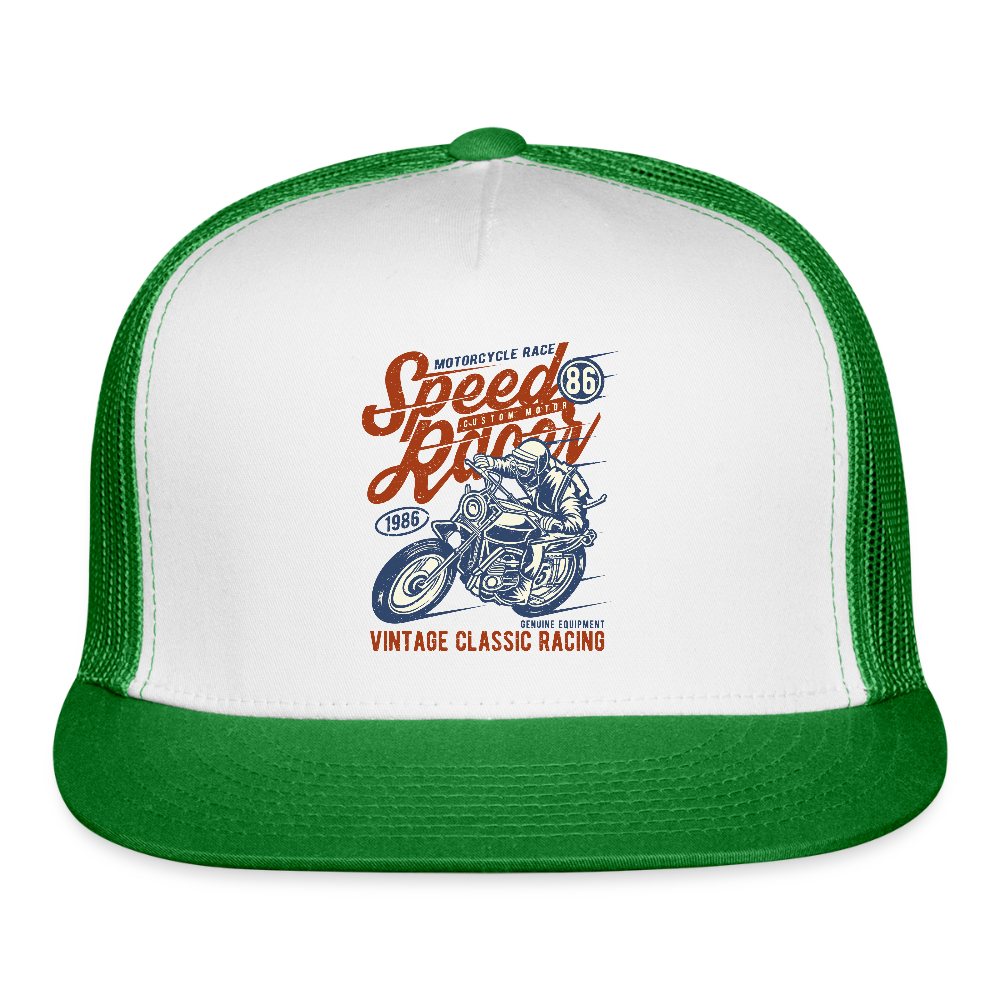 Trucker Hat - white/kelly green