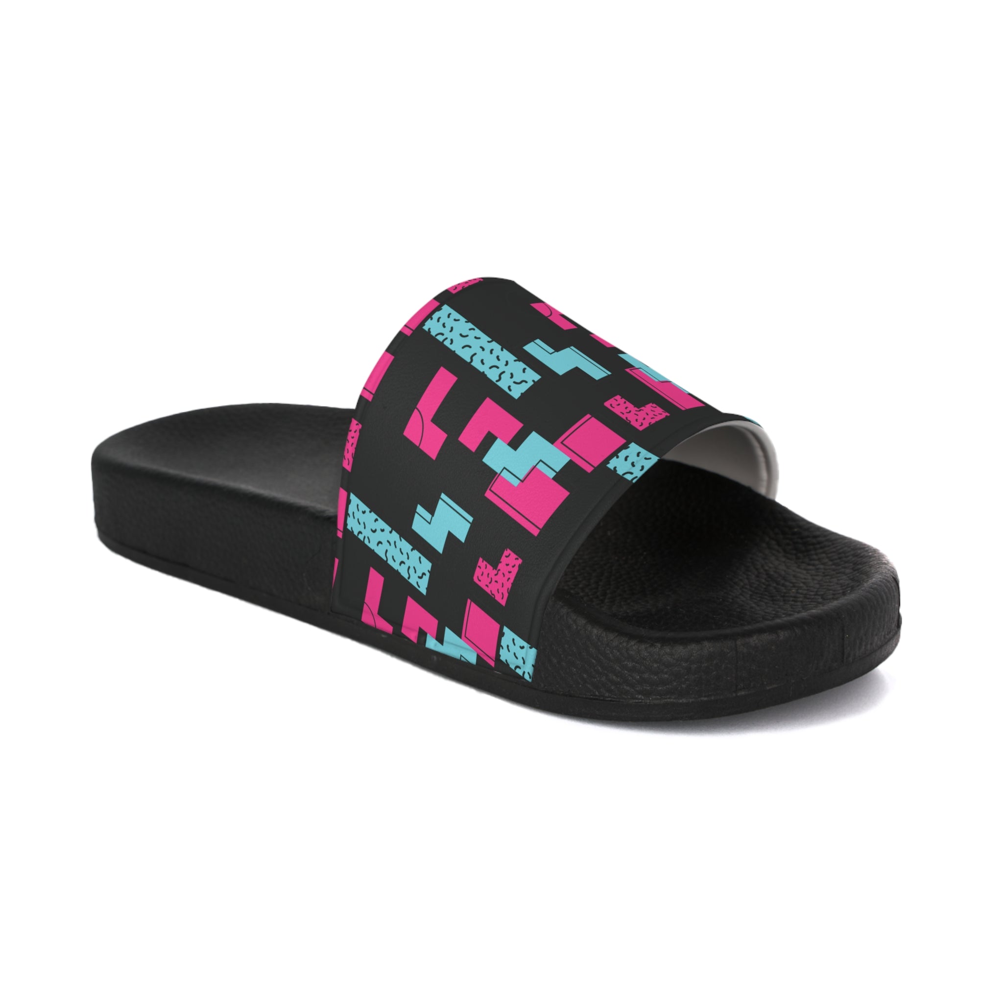 CM’s Midnight 80’s vibe Men's Slide Sandals, Stylish Footwear for Relaxation, Casual Days, Summer Vibes, Beachwear, Gift for Him