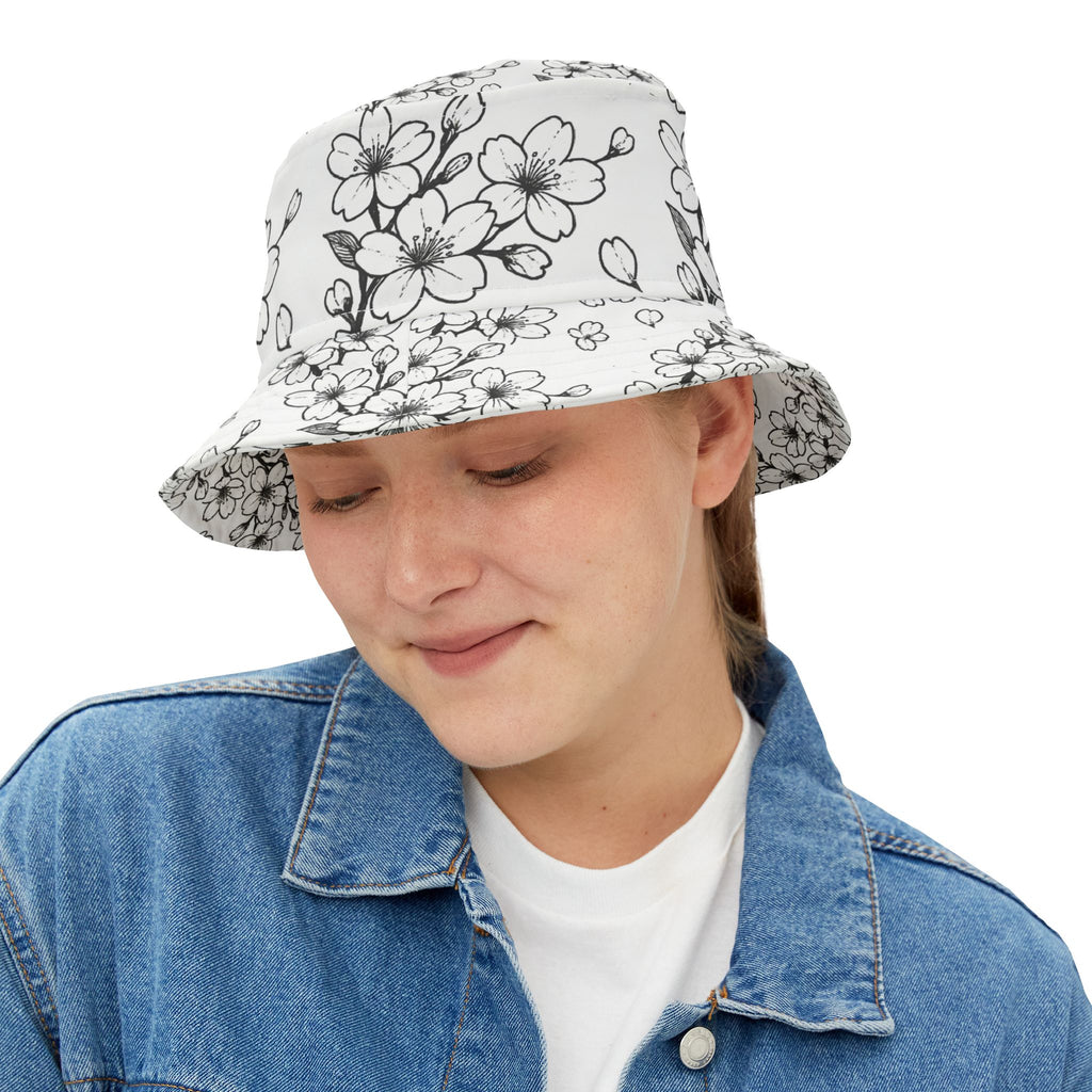 Bucket Hat - CM's Cherry Blossom Floral Design
