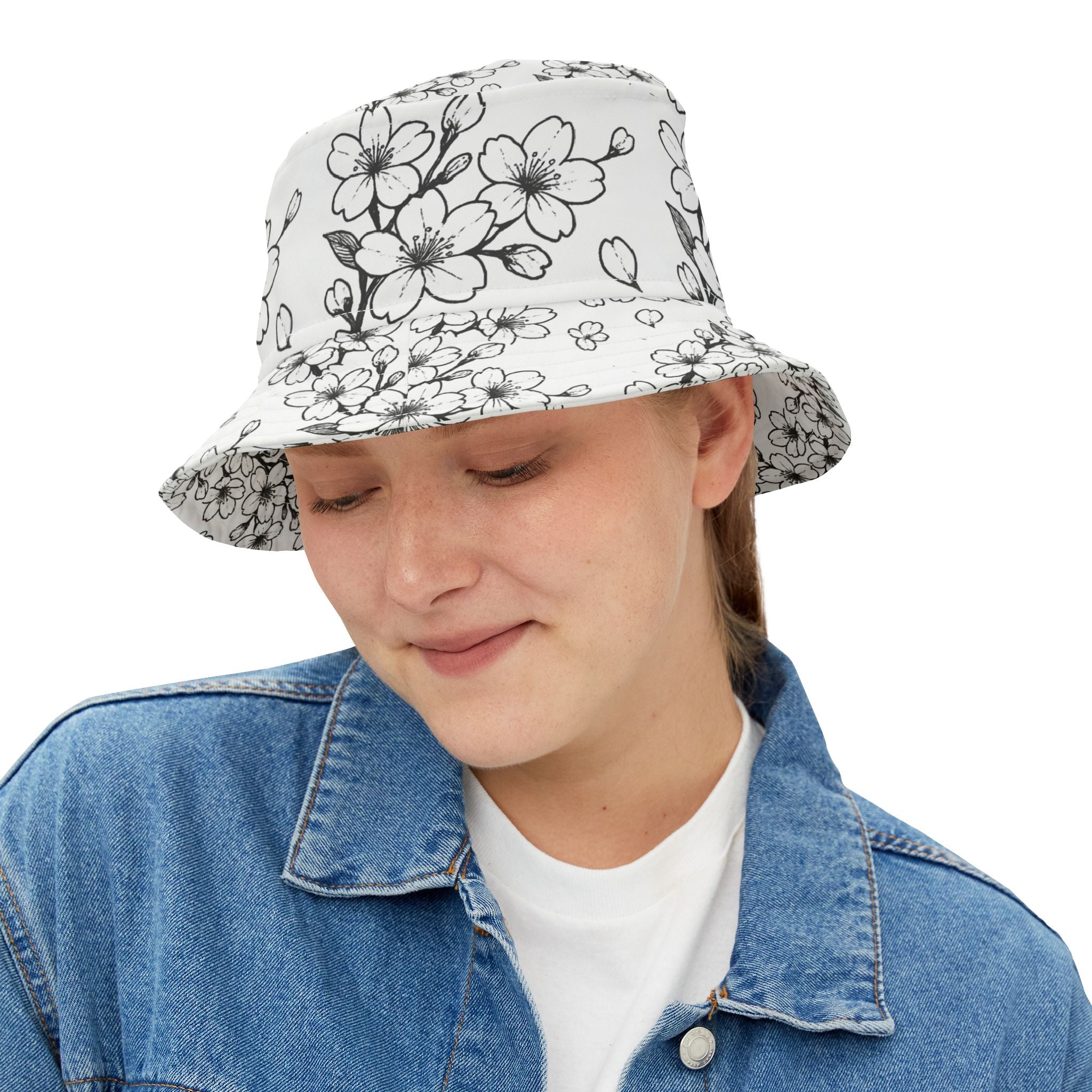 Bucket Hat - CM's Cherry Blossom Floral Design