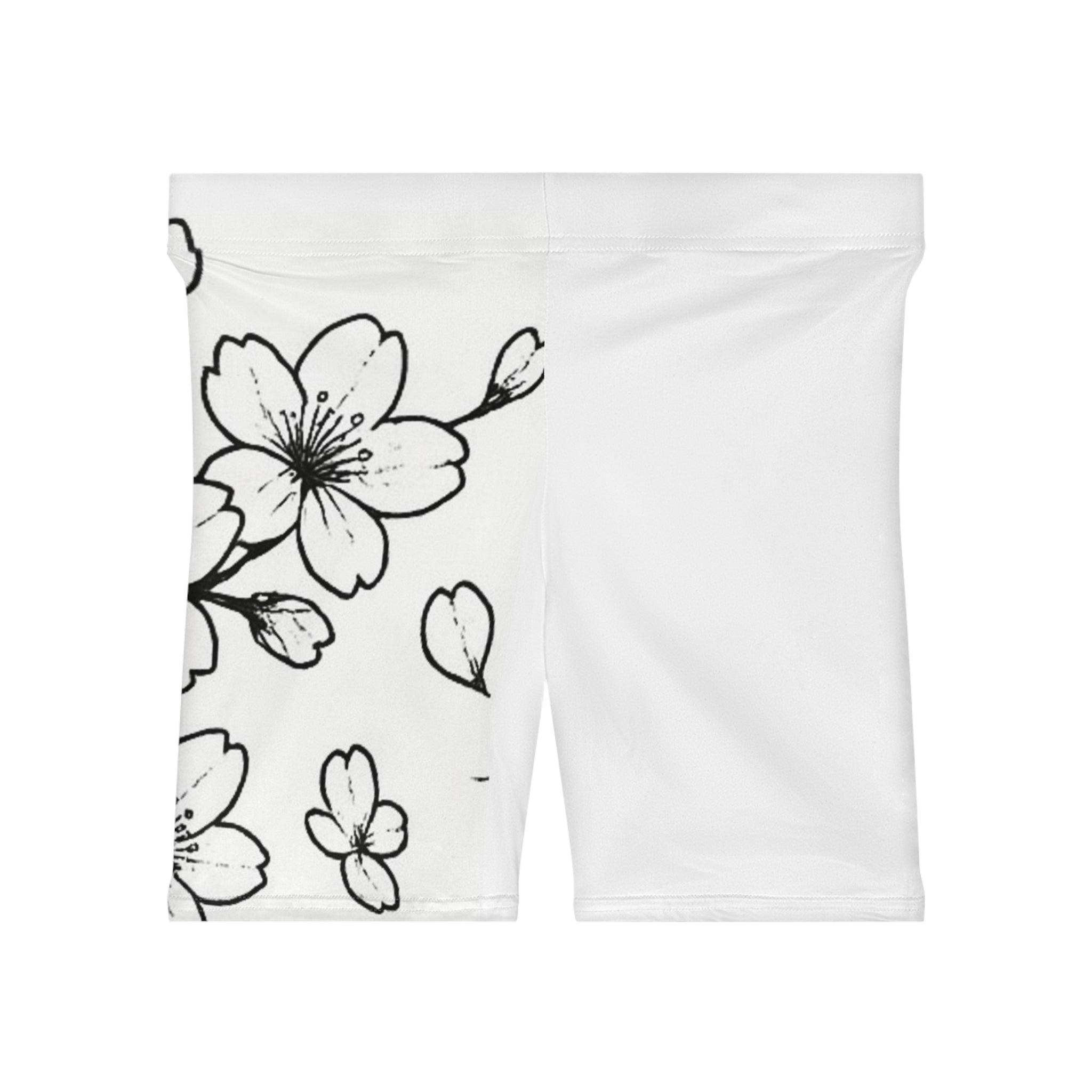 Women's CM’s Cherry Blossom Biker Shorts, Athletic Shorts, Fitness Apparel, Summer Activewear, Trendy Yoga Gear