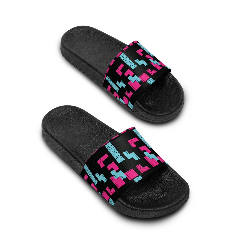 CM’s Midnight 80’s vibe Men's Slide Sandals, Stylish Footwear for Relaxation, Casual Days, Summer Vibes, Beachwear, Gift for Him