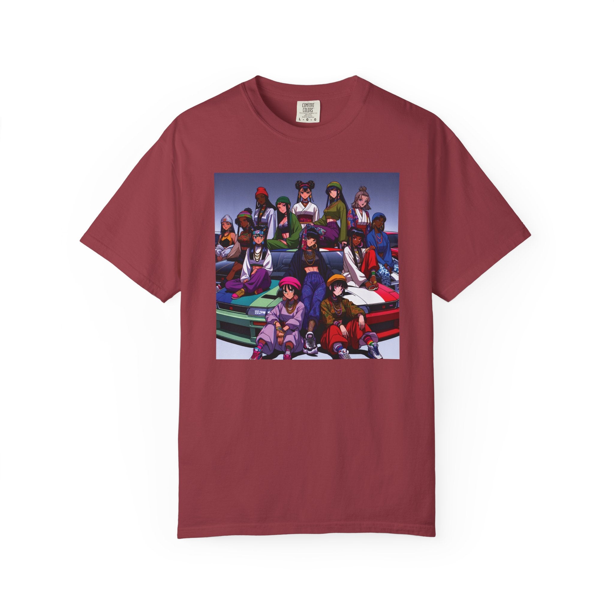 Drip Meets Drift Unisex Garment-Dyed T-Shirt, Anime Streetwear, Casual Style, Gift for Gamers, Unisex Fashion Tee