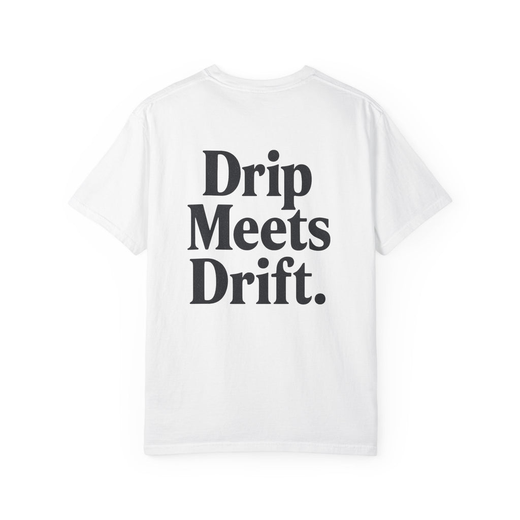 Drip Meets Drift Unisex Garment-Dyed T-Shirt, Anime Streetwear, Casual Style, Gift for Gamers, Unisex Fashion Tee