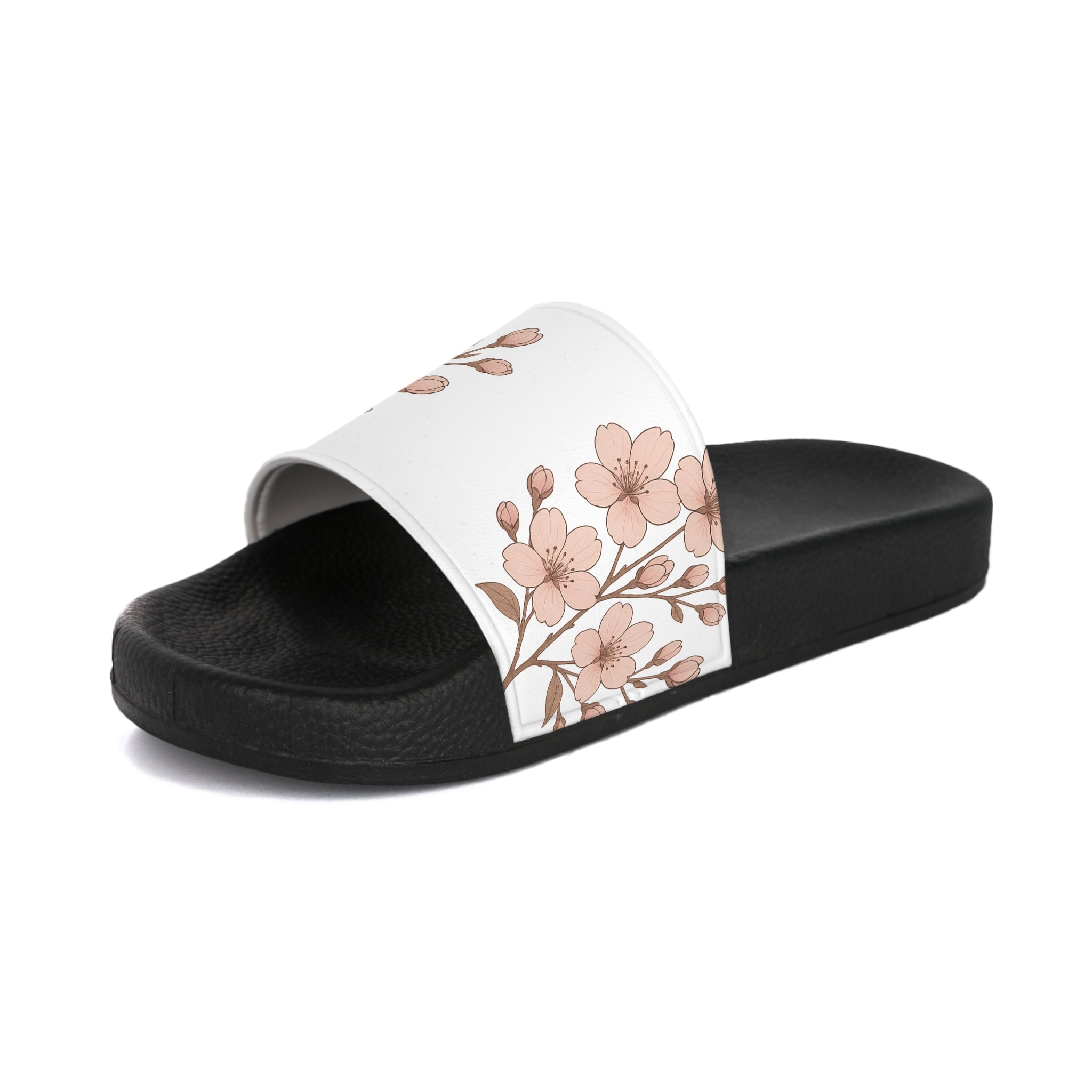 Women's CM’s Color Cherry Blossom Slide Sandals, Comfortable Summer Slippers, Casual Beach Footwear, Stylish Slip-Ons, Gift for Her