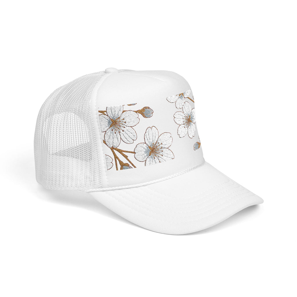 Trucker Hat - CM's Cherry Blossom Embroidery